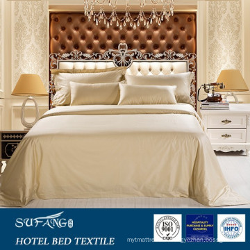 100% coton 400TC, 600TC couleur de la lumière de luxe tissu hôtel ensemble de literie